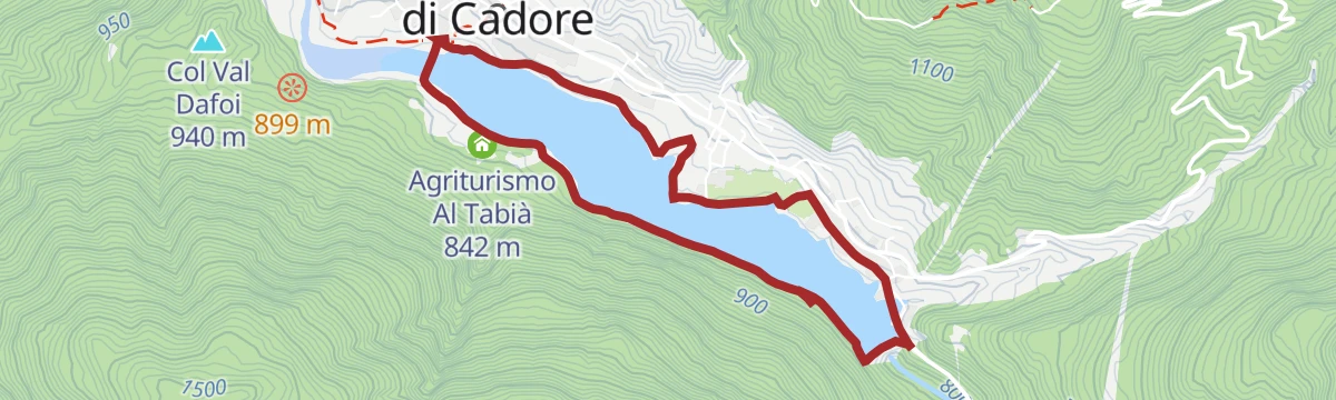 Route map: Tour of Lake St. Catherine